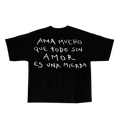 CAMISETA AMA MUCHO NEGRA