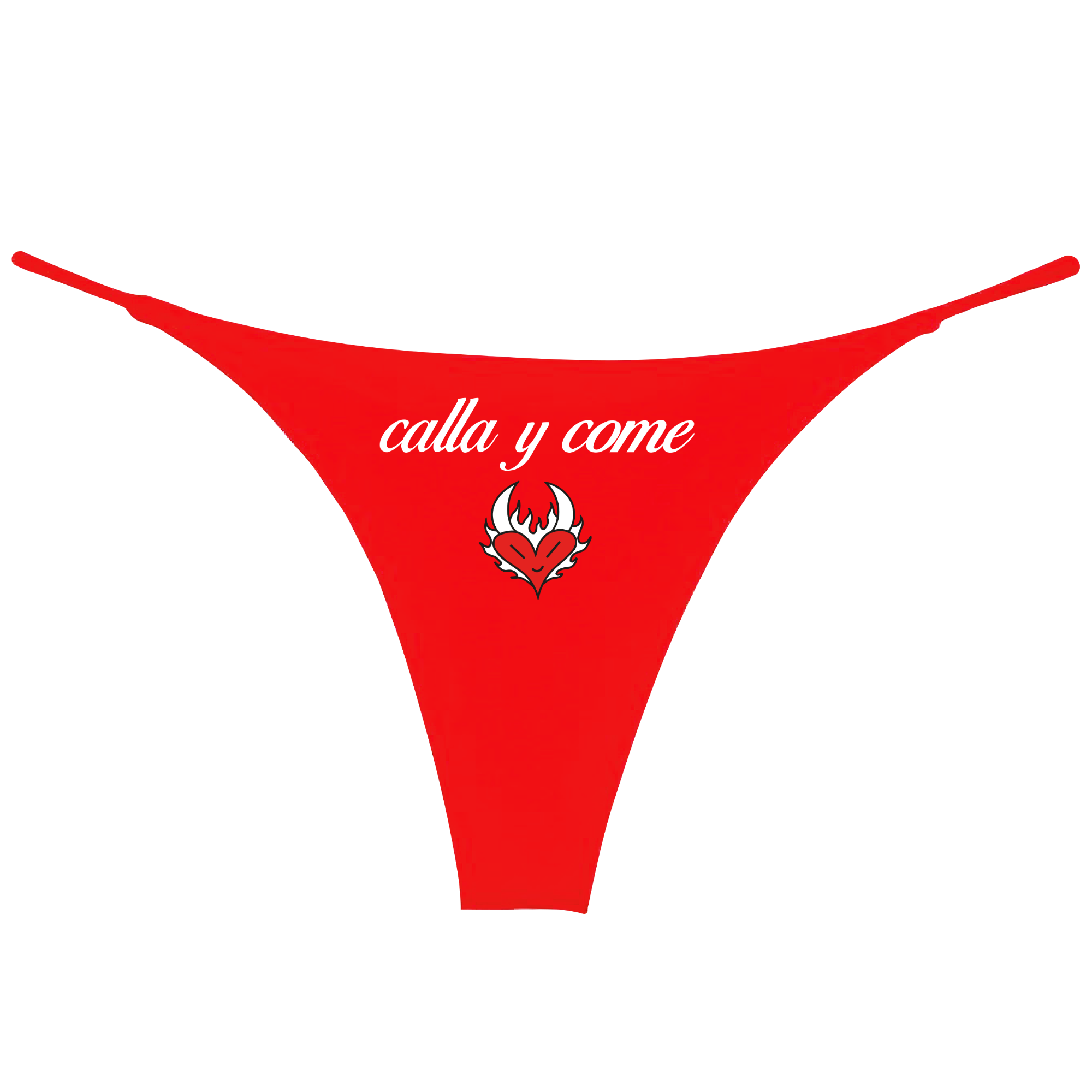 TANGA CALLA Y COME ROJO