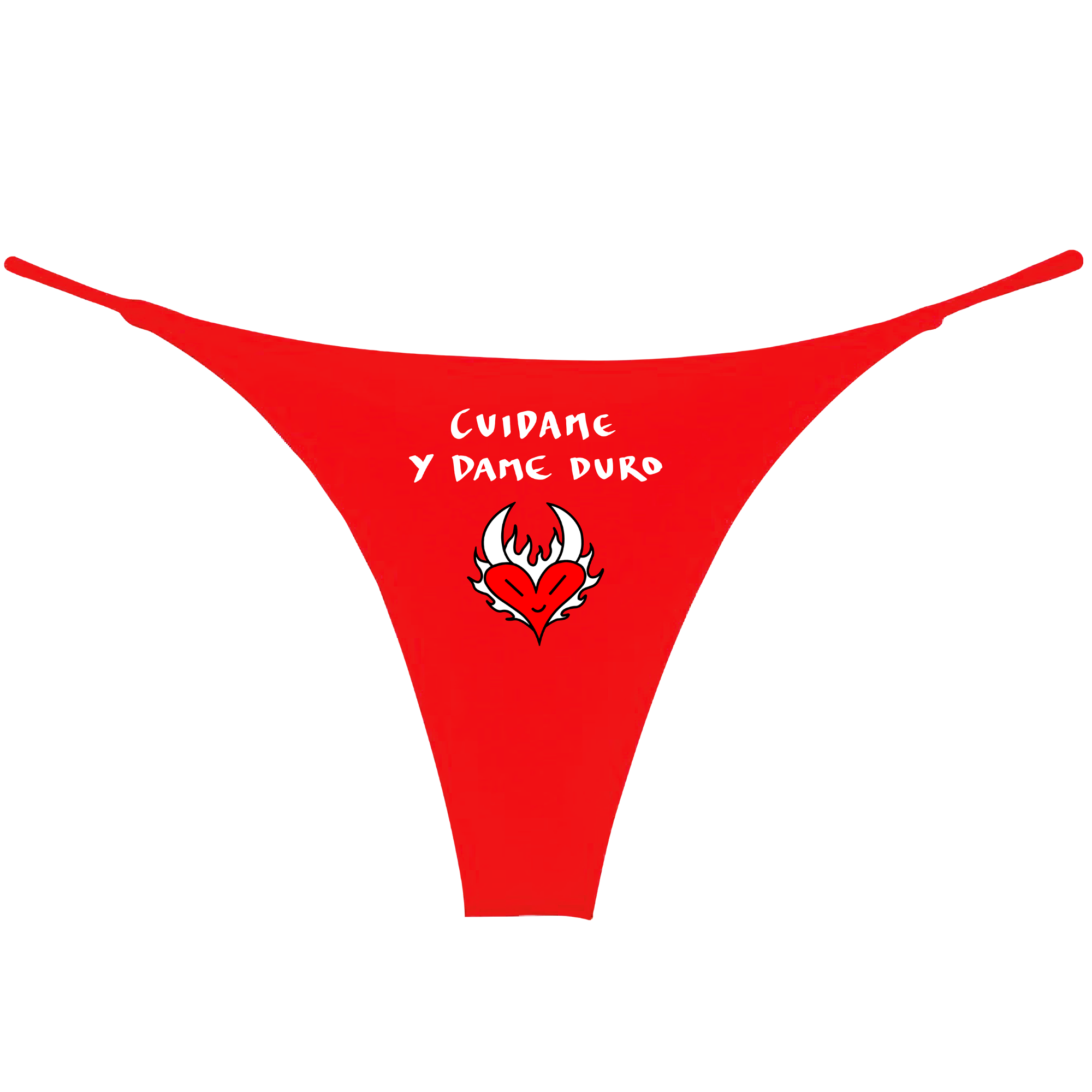 TANGA CUIDAME Y DAME DURO ROJO