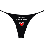 TANGA CUIDAME Y DAME DURO NEGRO